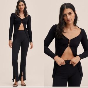MANGO Cardigan/pants Set